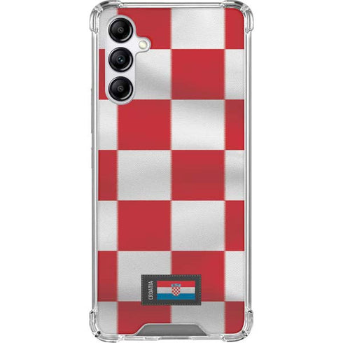 Croatia Soccer Flag Galaxy A15 5G Clear Case